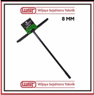 Tekiro black t-socket wrench 8 mm tekiro t-socket wrench 8 mm