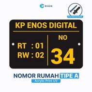 H0M3Sweet- Acrylic House Number Acrylic/ Quality House Number Plate/ Type A