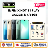 INFINIX HOT 11 PLAY 4/64GB & 3/32GB MediaTek MT6765G Helio G35 Type Li-Po 6000 mAh