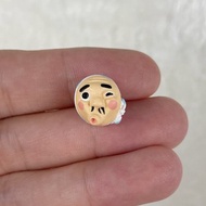 日本火男面具 - 耳環/耳夾/領針/口罩磁扣/項鍊/戒指