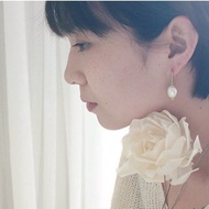 淡水珍珠耳釘 黃銅耳環 淡水珍珠 僅耳洞款