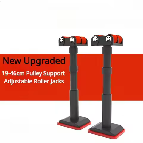 New Upgraded 19-46cm Pulley Support Adjustable Roller Jacks for Bathroom Cabinet Install Constructio