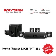 POLYTRON Home Theater 5.1 CH PHT-138S Karaoke DVD PLAYER GARANSI RESMI