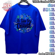 TRAVEL T-SHIRT BIG SIZE CODE HD695 JUMBO 2XL 3XL 4XL 5XL 6XL 7XL 8XL 9XL