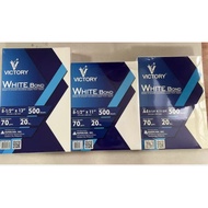 1Ream Victory Bond Paper Subs 20 70gsm A4, 8 1/2x11, 8 1/2x13 500's
