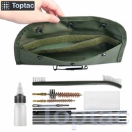 Toptac ยุทธวิธี 12 ชิ้น ชุดทำความสะอาด Ri-fle & Shotg-un ขนาด 22/5.56 มม. ประกอบด้วยก้านทำความสะอาดท