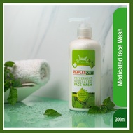 janet ayurveda peppermint medicated face wash 300ml