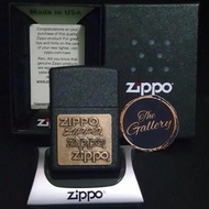 BRASS EMBLEM BLACK CRACKLE 362 ZIPPO mancis korek - GHOSTSTORE7