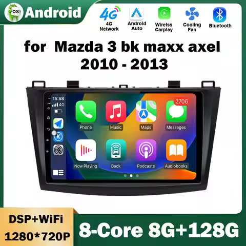 9 '' Car Radio Video Multimedia Player for Mazda 3 bk maxx axel 2010 - 2013 Android System GPS Navi 