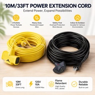 Extension Wire Heavy Duty Extension Wire 5/10/20/30M Long Extension Cord Flat Plug Socket