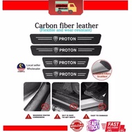 Side Door Step Protector/ Carbon Fiber Strips [4pc/set] Perodua Alza Axia Aruz Myvi Bezza Viva Accessories