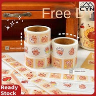[300 Stickers] Capybara Cartoon Sticker Tape, Sealing Stickers, Notebook Stickers, Cute Decorative S