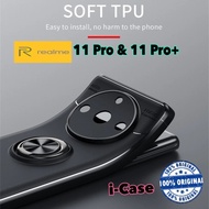 Realme 11 Pro Plus / Realme11 Pro+ / 11 Pro Soft Case Ring Stand ORI - REALME 11 PRO+