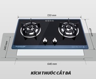 Bếp gas âm Sunhouse SHB5548MT Hàng trưng bày Mới 99% Chính Hãng +Tặng dây ga - Đánh lửa IC tiết kiệ