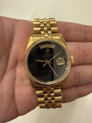Rolex Day-Date Gold Onyx 18038 無字天書 黑瑪瑙