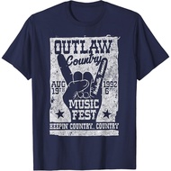 Outlaw Country Music Fest Nashville Vintage Graphic T-Shirt Fashion Tops for Boys and Girls Distro A