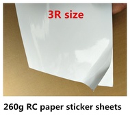 3R size self adhesive photo paper sticker with glossy waterproof surface