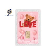 ทองคำแท่ง 96.50% น้ำหนัก ครึ่งสลึง GCAP GOLD ลาย Lovely Bear (💳ผ่อน 0% สูงสุด 10 เดือน😍) ทองคำ ทองเเท้ ของขวัญ เเผ่นทอง วาเลนไทน์ valentines day