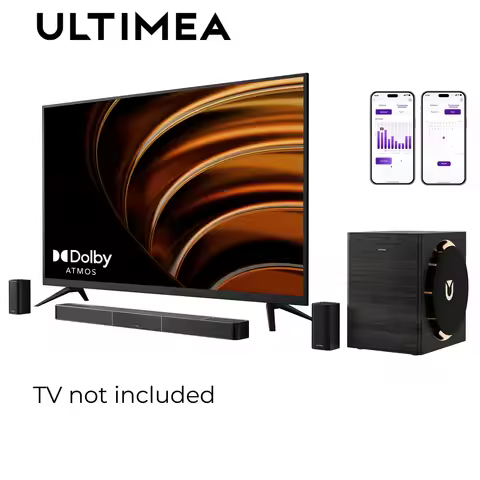 ULTIMEA Skywave X70 7.1.4ch TV Soundbar with Dolby Atmos&APP Control Home Theater Bluetooth Speaker 