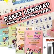 0I8IL Sank Book Magic Sank Magic book 1 Set of 4 Books + pen G67 Really