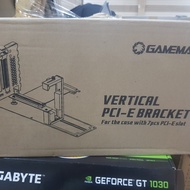GAMEMAX Vertical GPU Kit with Riser and VGA GPU Holder with Cable Riser x16