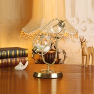 Metal Hourglass Ornaments Iron Hourglass Metal Hourglass Timer Creative Rotating Hourglass