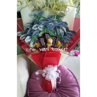 bouquet duit bersama coklat