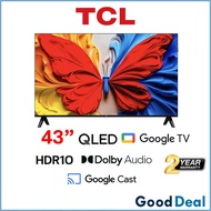 TCL 43S5K 43" Inch QLED Google Smart FHD TV Dolby Audio