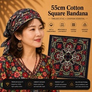 55CM X 55CM HIP HOP Cotton Square Scarf Fashion bandana featuring a sexy rose design. Headband Print
