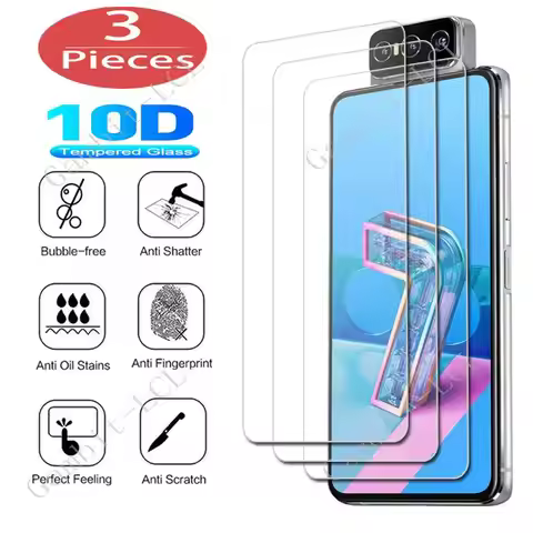 3Pcs Protection Glass For ASUS ROG Phone 2 3 5 Pro Ultimate Zenfone 7 ZE620KL ZS620KL Live L2 Lite L