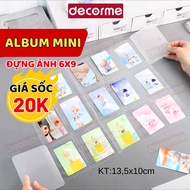 Mini album 6*9 Decorme foldable photo drop album 1 box for CARD, POLAROID, INTAX photo Korean style 