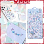 WIN Waterproof 3D Diary Sticker 3D Embossed Sticker Set Adorable 3D Relief Sticker