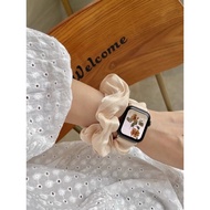 New Model So Cute Satin Strap + Hair Tie Super Cool For Smart Watch 11 10 9 8 7 6 5 4 3 2 1 Se Ultra