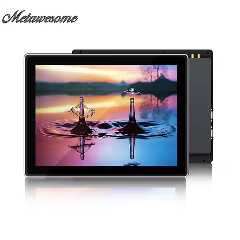 10.4 12.1 15 Inch Embedded all in one pc capacitive touchscreen ip65 waterproof front industrial win