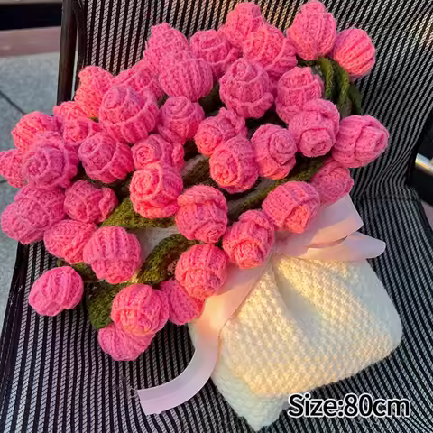 Crochet Flower Blanket Rose Blanket Bouquet Sunflower Blanket Bouquet for Graduation Wedding Gifts H
