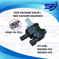MAZDA CX3,CX5 FICD VACUUM VALVE / EGR VACUUM SOLENOID (PE01-18-751)