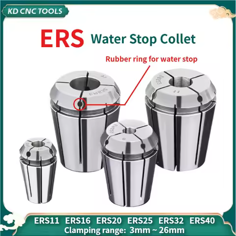 ERS Water stop collet ER11 ER16 ER20 ER25 ER32 ER40 Collet precision 0.008 Water outlet cooling ER h