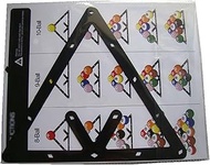TX GIRL 30pcs/lot Magic Rack Sheet Magic Ball Rack Holder Sheet For 8/9/10ball Billiards Pool Ball I