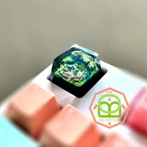 Mountain and Sea Keycaps Artisan Resin Luxurious DIY PC Gamer Mechanical Backlit Keyboard RGB Keycap