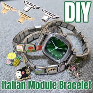DIY Making 9mm Steel Italian Modular Watch Fit Bracelet Watchband Links Watch Bracelet