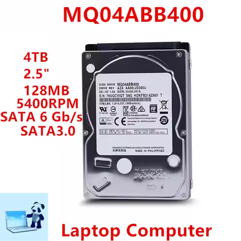 New Original HDD For Toshiba 4TB SATA 2.5" 128MB 5400RPM For Internal Hard Disk For Laptop Hard Driv