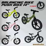 BALANCE BIKE CANDY FOR KIDS RIDE ON TOY 14 INCH BICYCLE FOR KIDS 2-8 YEARS OLD/BASIKAL KAKI TOLAK 14