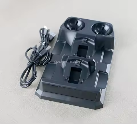2 In 1 Dual USB Charging Dock Station For PS4 VR Handle Cradle For PS move For PS4 Dual charger Four