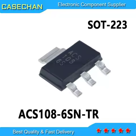 10PCS ACS108-6SN-TR ACS108-6SN ACS108 108-6S SOT-223 0.8A 600V