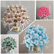 50PCS SELF HANDMADE HAND MADE EGG FLOWER BUNGA TELUR BUNGATELUR KAHWIN TUNANG HANTARAN KENDURI PELAMIN DOORGIFT