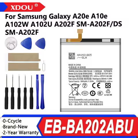 Brand New EB-BA202ABU 3000mAh Battery For Samsung Galaxy A20e A10e A102W A102U A202F SM-A202F/DS SM-