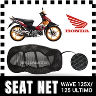 HONDA MOTOR SEAT NET WAVE 125X W125X 125 ULTIMO BLACK HITAM JARING SARUNG KUSYEN SEAT COVER NETT UNI