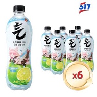 元氣森林-【冰爆小青檸味】蘇打氣泡水6x480ml -清新果味氣泡水准行進口（新舊包裝隨機發送）