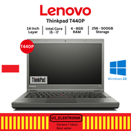 VGA NVIDIA LAPTOP LENOVO THINKPAD T440P INTEL CORE I7 GEN 4 RAM 8GB/256SSD WINDOWS 10 BERGARANSI