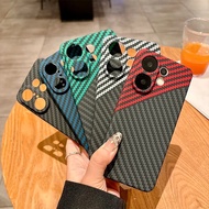 For Vivo V50 V40 V30 S30 Pro Mini Case Carbon Fiber Textured Skin Feel Plastic Back Cover For Vivo X